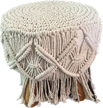 Tabouret macramé