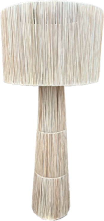 Lampadaire en raphia naturel