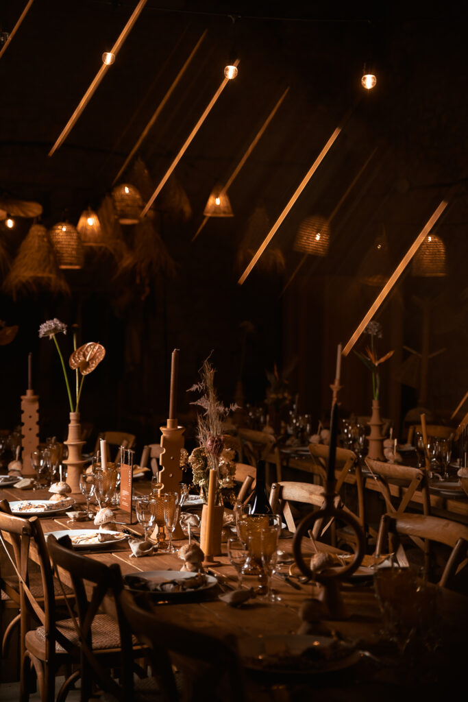 Pont de table en bois