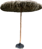 Parasol fibre palmier