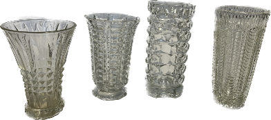 Vases verre transparents - grand moyen
