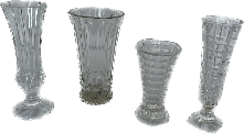Vases verre transparents - petit modèle